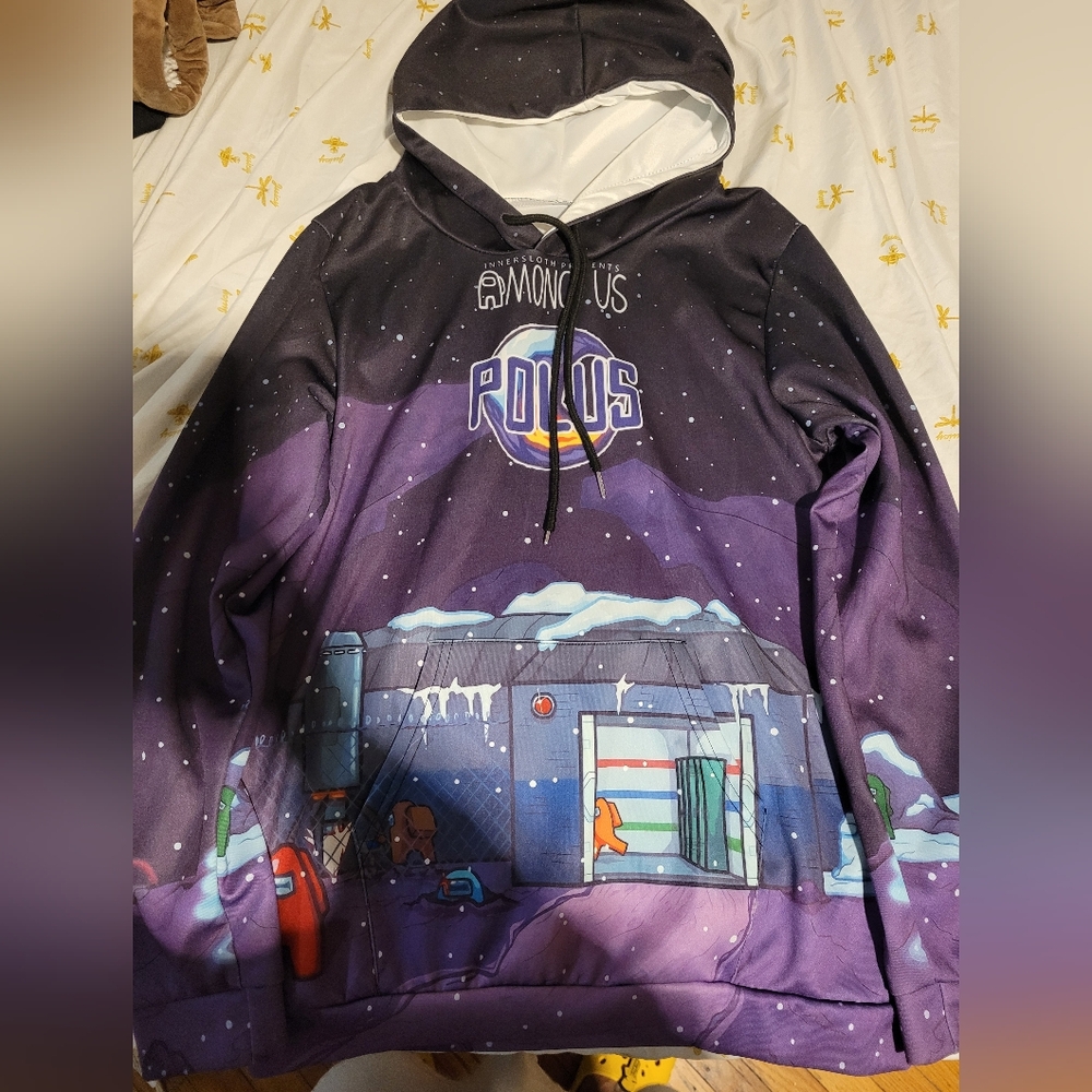 Kids Amongus hoodie kids large like a small in adult size